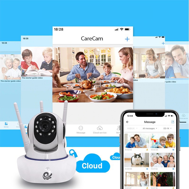 Camera Quan Sát ip CareCam Pro CC1021 Xoay trong nhà
