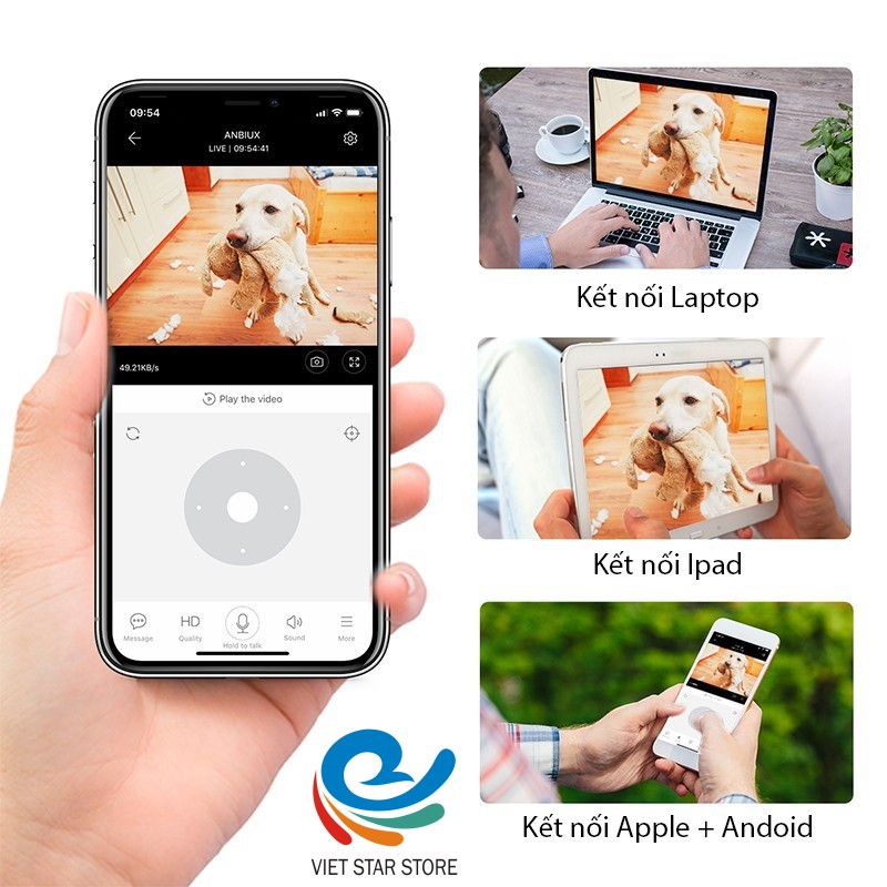 Camera Quan Sát ip CareCam Pro CC1021 Xoay trong nhà